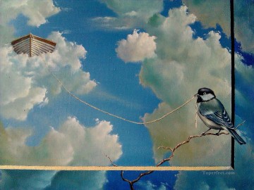 空の鳥 Oil Paintings